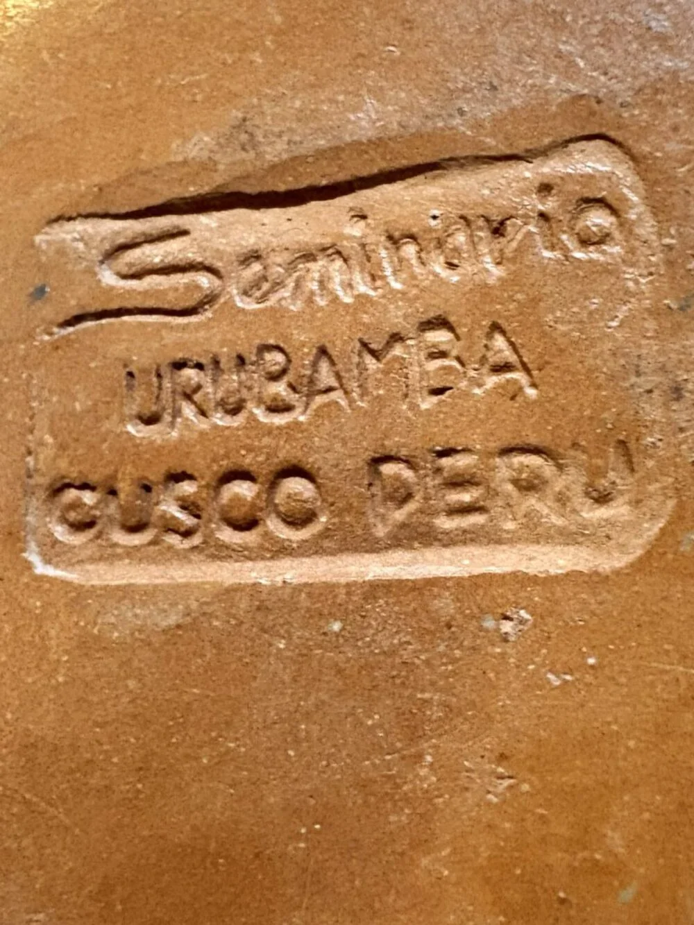 Seminario Urubamba Pottery Vase Cusco Handmade In Peru